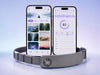 SereniBrain headband with guided meditation and session insight screens