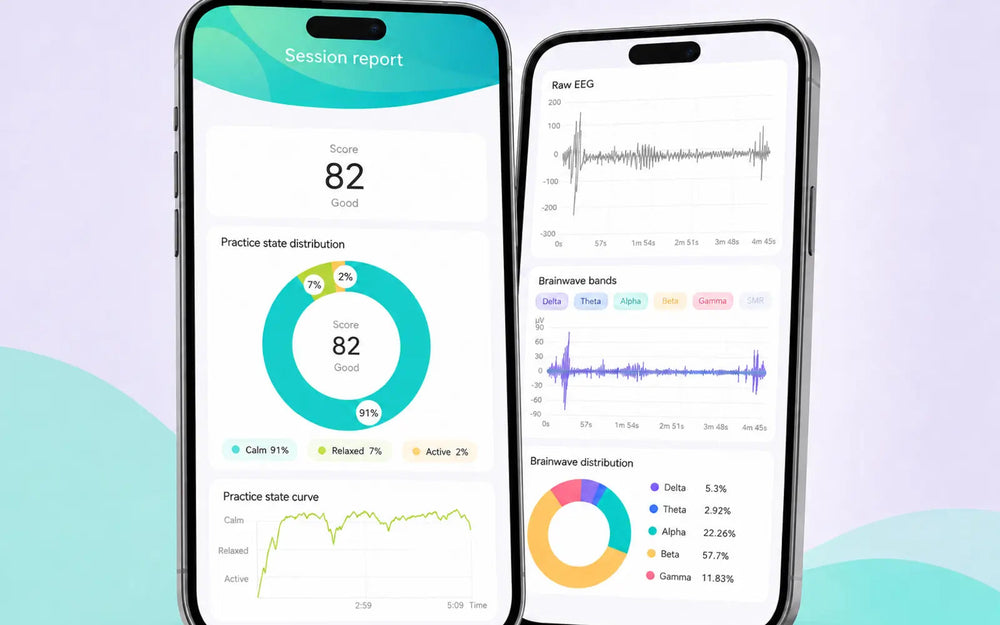 SereniBrain app session information